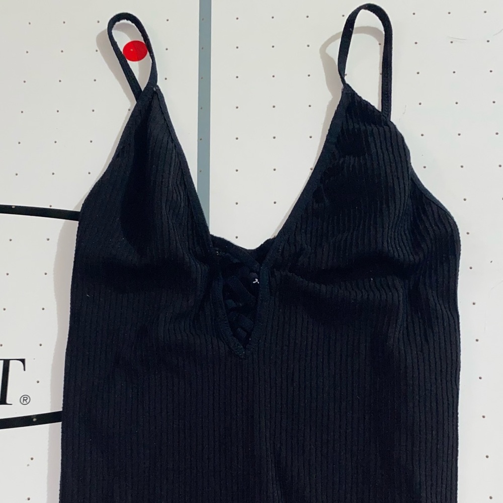 Black Ribbed Cami - Picture 3 of 4